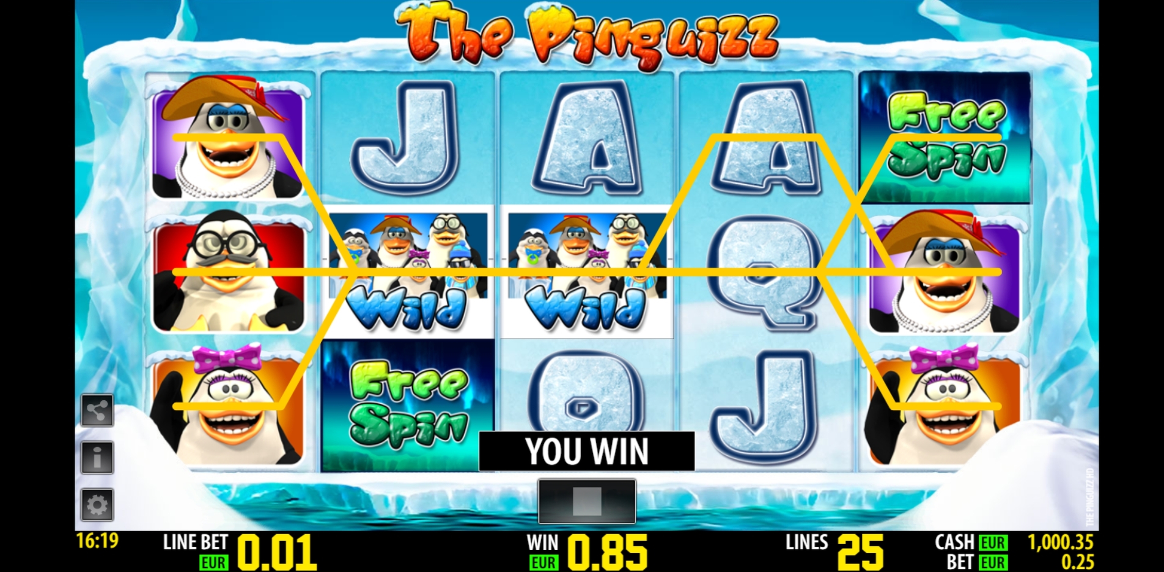 Win Money in The Pinguizz HD Free Slot Game by World Match