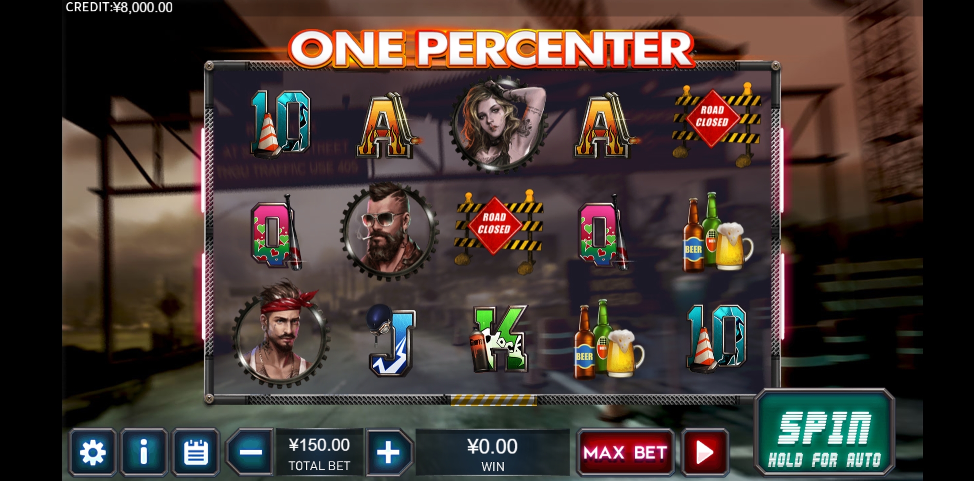 Reels in One Percenter Slot Game by XIN Gaming