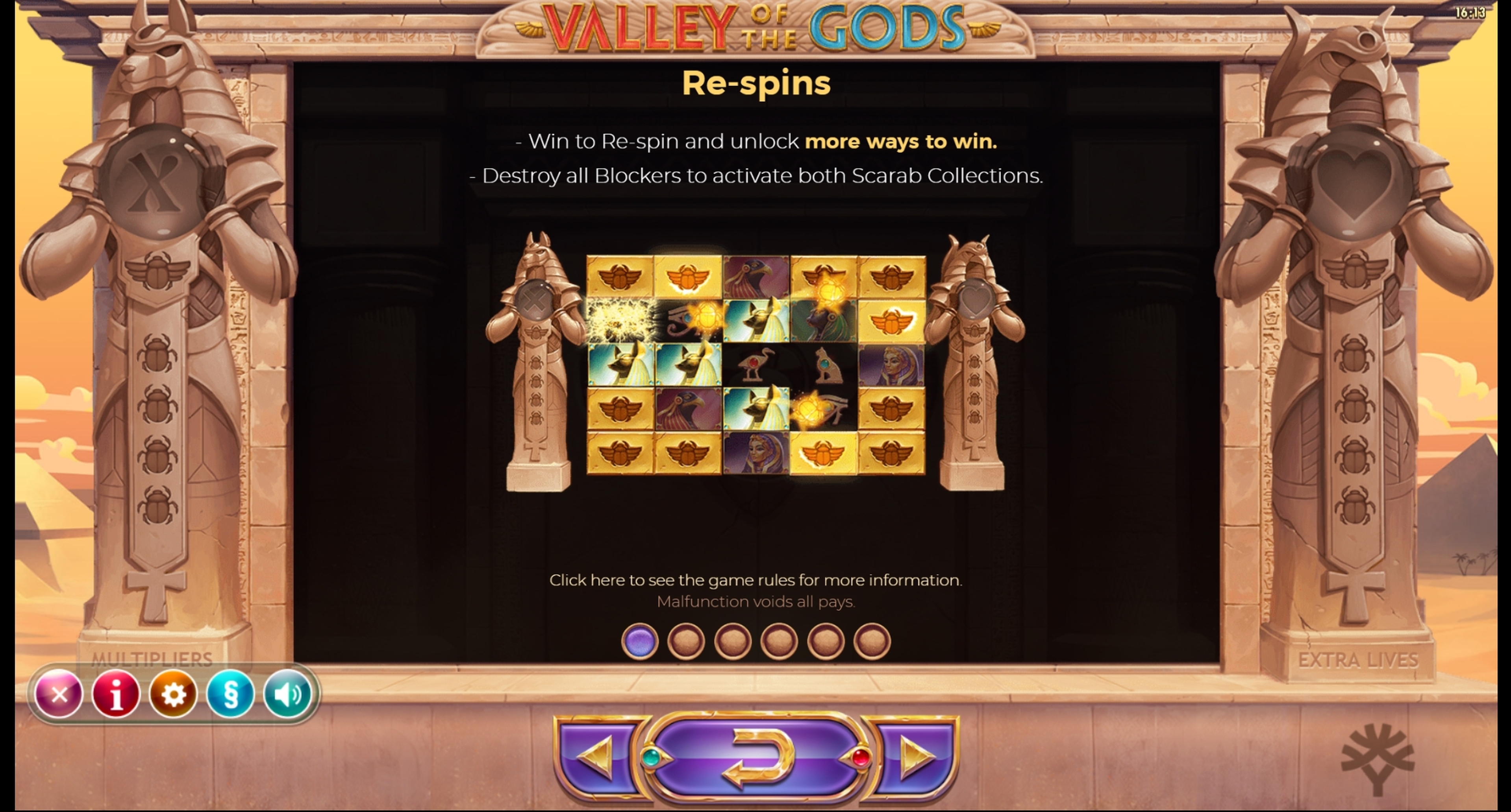 Info of Valley Of The Gods Slot Game by Yggdrasil Gaming