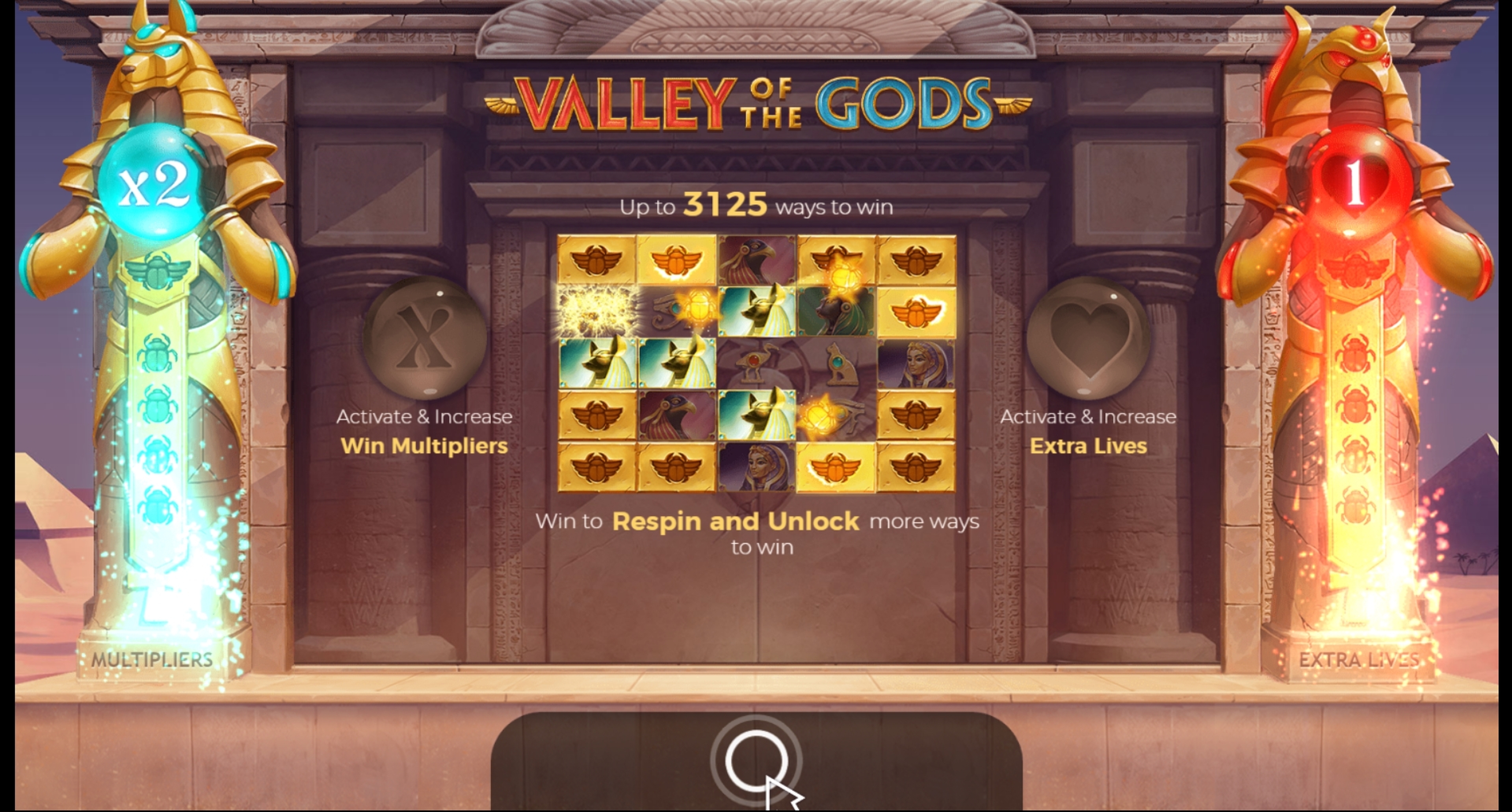 Play Valley Of The Gods Free Casino Slot Game by Yggdrasil Gaming