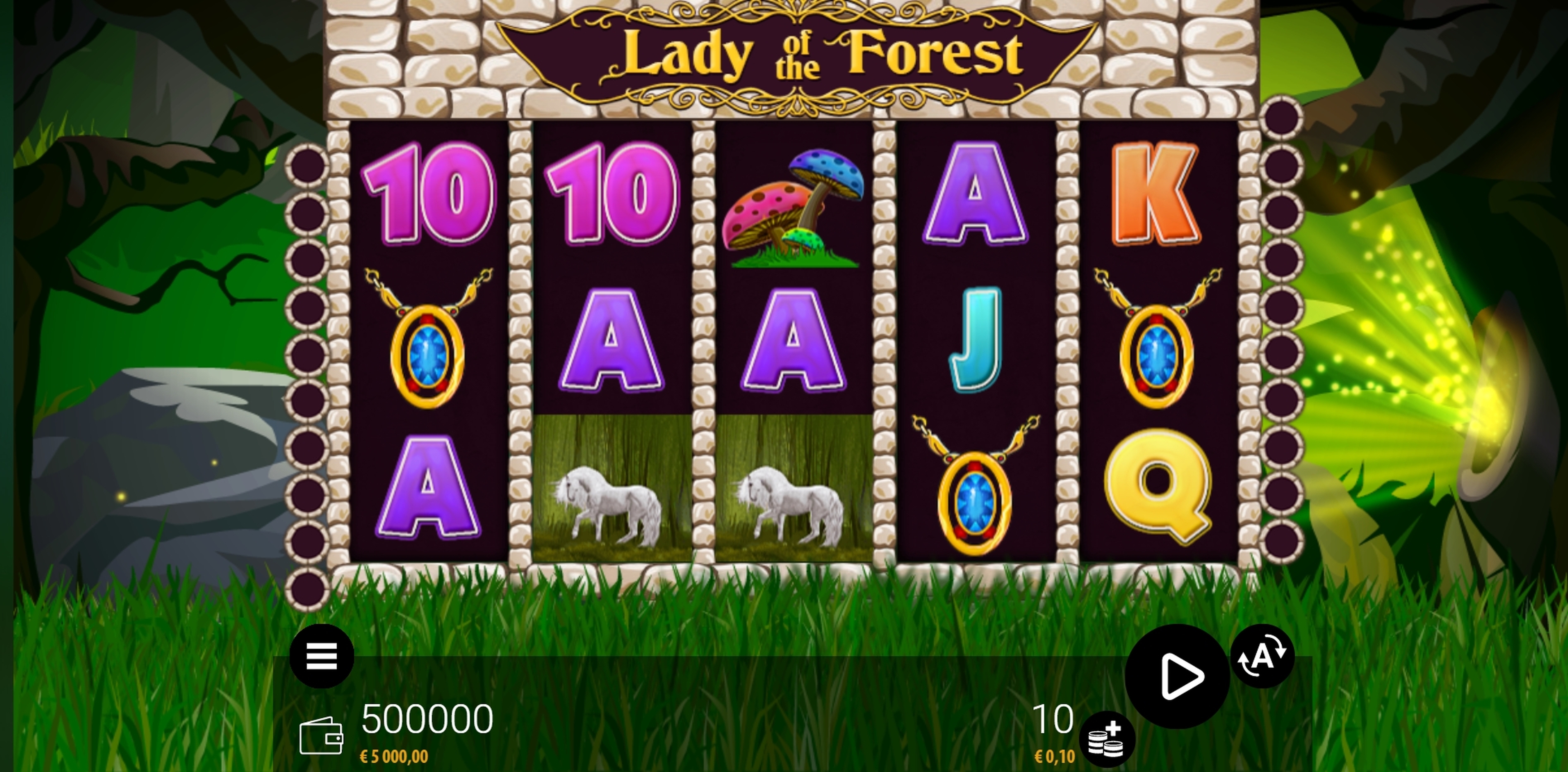 Reels in Lady of the Forest Slot Game by ZEUS PLAY