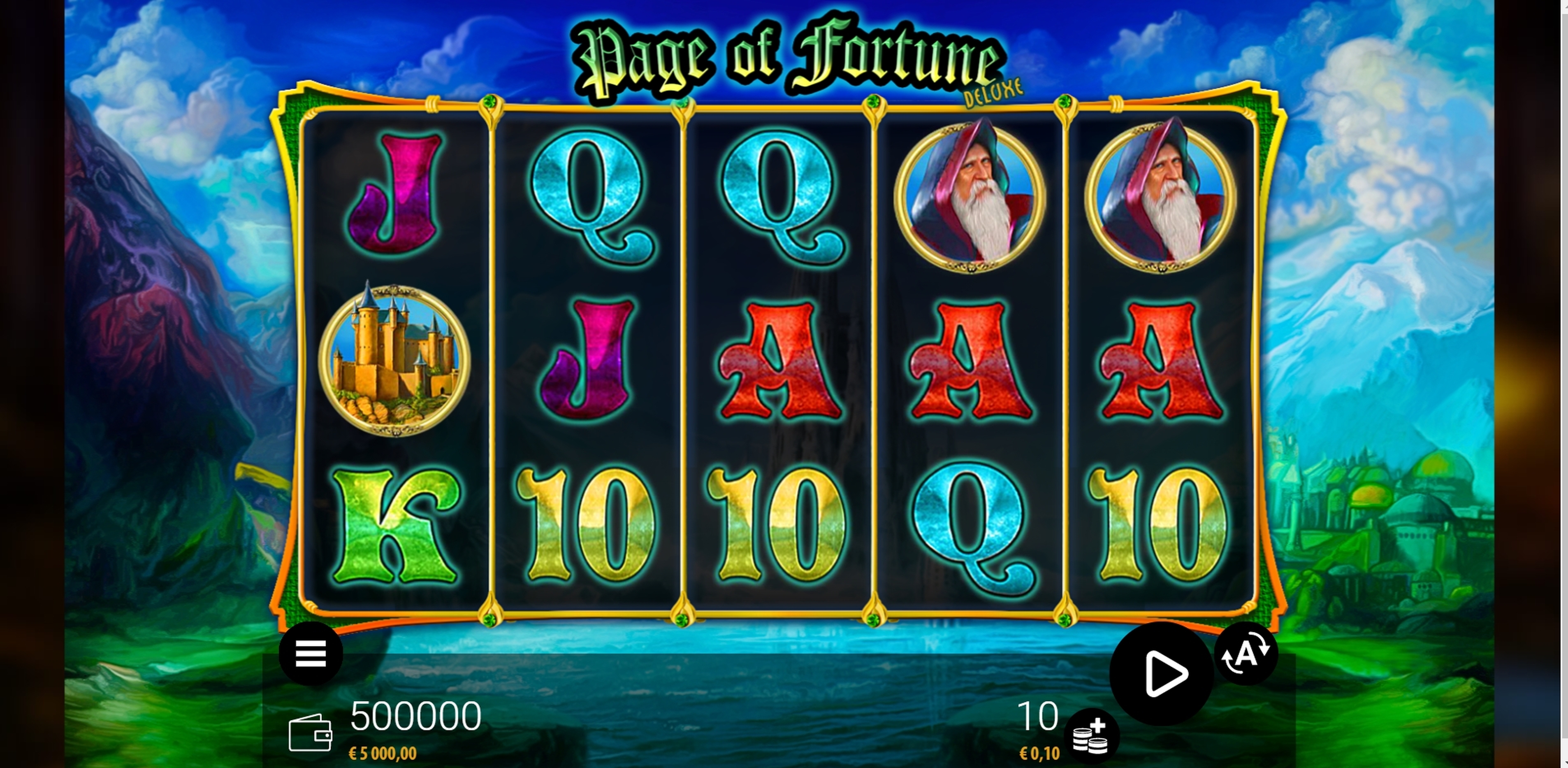 Reels in Page of Fortune Deluxe Slot Game by ZEUS PLAY